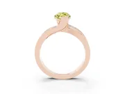 Marquise Graduated Bypass Engagement Ring Setting for a Fancy Yellow Lab-Grown Diamond | Rose Gold