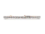Round Lab-Grown Diamond Tennis Bracelet | Individual Prong Settings | Rose Gold