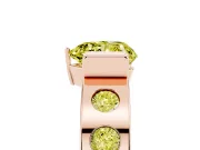 Heart-Shaped Tension Style Engagement Ring Setting for a Fancy Yellow Lab-Grown Diamond | Rose Gold