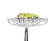 Pear-Shaped Engagement Ring Setting for a Fancy Yellow Lab-Grown Diamond | Platinum - Design NV-24790