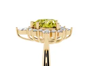 Heart-Shaped Engagement Ring Setting for a Fancy Yellow Lab-Grown Diamond | Yellow Gold - Design NV-24790