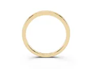 Classic Plain Comfort Band Set in Yellow gold with Rounded Edges