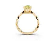 Marquise Twisted Infinity Engagement Ring Setting for a Fancy Yellow Lab-Grown Diamond | Yellow Gold
