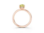 Marquise Hidden Halo Ring Setting for a Fancy Yellow Lab-Grown Diamond | Rose Gold