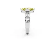 Marquise Tension Style Engagement Ring Setting for a Fancy Yellow Lab-Grown Diamond | Sterling Silver