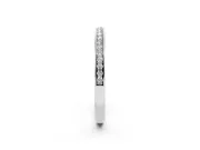 Round Diamond Pavé Eternity Band Set in White gold with Channel Setting