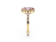 Marquise Engagement Ring Setting for a Fancy Pink Lab-Grown Diamond | Yellow Gold - Design NV-24649