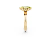 Marquise Knife-Edge Engagement Ring Setting for a Fancy Yellow Lab-Grown Diamond | Yellow Gold