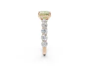 Princess Cut Engagement Ring Setting for a Fancy Yellow Lab-Grown Diamond | Rose Gold - Design NV-24455