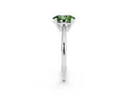 Oval Solitaire Engagement Ring Setting for a Fancy Green Lab-Grown Diamond | Platinum