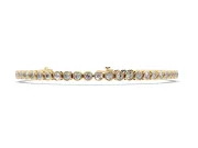 Round Lab-Grown Diamond Bezel Tennis Bracelet | Uniform Stones | Yellow Gold