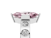 Marquise Tension Style Engagement Ring Setting for a Fancy Pink Lab-Grown Diamond | Platinum