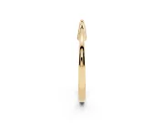 Bamboo-Inspired Plain Band Set in Yellow gold