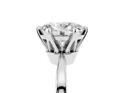 Oval Tapered Solitaire Engagement Ring Setting | Claw Prong Head | Platinum