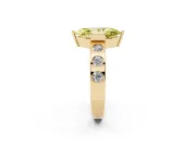 Marquise Tension Style Engagement Ring Setting for a Fancy Yellow Lab-Grown Diamond | Yellow Gold