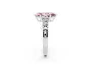 Marquise Five Stone Engagement Ring Setting for a Fancy Pink Lab-Grown Diamond | Platinum