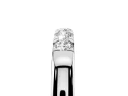 Round Diamond Half Eternity Band Set in White gold with Channel Setting