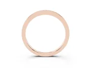 Round Diamond Pavé Eternity Band Set in Rose gold with Channel Setting