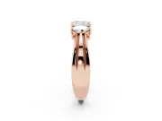 Five-Stone Marquise Diamond Split Shank Ring Set in Rose gold with Shared Prong Setting