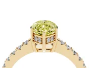 Marquise Engagement Ring Setting for a Fancy Yellow Lab-Grown Diamond | Yellow Gold - Design NV-24649