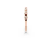 Marquise Motif Diamond Openwork Eternity Band Set in Rose gold with Pavé and Bezel Setting
