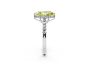 Marquise Engagement Ring Setting for a Fancy Yellow Lab-Grown Diamond | Platinum - Design NV-24649