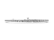 Round Lab-Grown Diamond Graduated Tennis Bracelet | Open Prong Settings | Sterling Silver