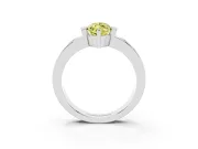 Marquise Tension Style Engagement Ring Setting for a Fancy Yellow Lab-Grown Diamond | Sterling Silver