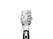 Four-Stone Round Diamond Band Set in White gold with Prong Setting