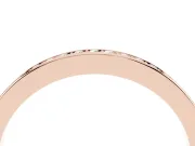 Round Diamond Pavé Eternity Band Set in Rose gold with Channel Setting