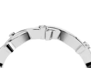 Round Lab-Grown Diamond Prong Set Twisted Wedding Band | Thorned Vine Strands | Platinum