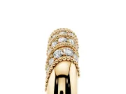 Round Diamond Dome Band Set in Yellow gold with Channel Setting