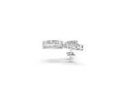 Marquise Lab-Grown Diamond Graduated Ear Climber Earrings | Pear-Shaped Accents | White Gold