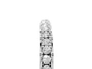 Round Diamond Classic Prong Eternity Band Set in Platinum with Continuous Row