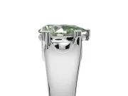 Pear-Shaped Double Claw Solitaire Engagement Ring Setting for a Fancy Green Lab-Grown Diamond | White Gold