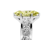 Marquise Engagement Ring Setting for a Fancy Yellow Lab-Grown Diamond | Sterling Silver - Design NV-24645