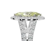 Marquise Halo Pavé Engagement Ring Setting for a Fancy Yellow Lab-Grown Diamond | Narrow Split Shank | White Gold