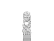 Round Lab-Grown Diamond U-Prong Set Wedding Band | Open Side Arcs | Platinum