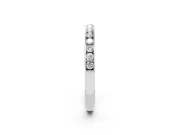 Round Diamond Wedding Eternity Band Set in White gold with Channel Setting