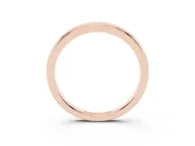 Classic Plain Comfort Band Set in Rose gold with Rounded Edges
