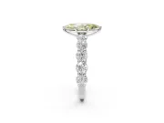 Marquise Engagement Ring Setting for a Fancy Yellow Lab-Grown Diamond | Sterling Silver - Design NV-24455