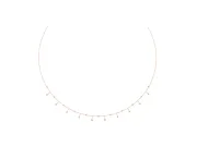 Round Lab-Grown Diamond Bezel Dangle Station Necklace | Cable Chain | Rose Gold