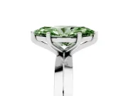 Marquise Knife-Edge Engagement Ring Setting for a Fancy Green Lab-Grown Diamond | Sterling Silver