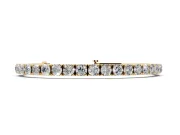 Round Lab-Grown Diamond Large-Stone Tennis Bracelet | Square-Sided Settings | Yellow Gold