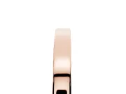 Round Diamond Pavé Channel Band Set in Rose gold with Smooth Profile