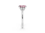 Oval Solitaire Engagement Ring Setting for a Fancy Pink Lab-Grown Diamond | Platinum