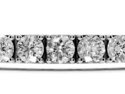 Round Lab-Grown Diamond Square Link Tennis Bracelet | Prong Set | White Gold