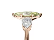 Marquise 3-Stone Engagement Ring Setting for a Fancy Yellow Lab-Grown Diamond | Rose Gold