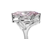 Marquise Leaf Bypass Solitaire Engagement Ring Setting for a Fancy Pink Lab-Grown Diamond | Sterling Silver
