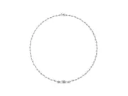 Marquise Lab-Grown Diamond Graduated Riviera Necklace | Wave Links | White Gold